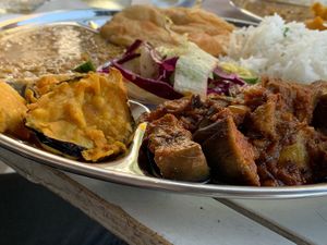 Plat at Nirvana Cafe in Luxembourg City