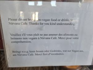 First time I see this at a vegan restaurant at Nirvana Cafe in Luxembourg City