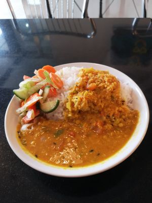 Plat du jour at Nirvana Cafe in Luxembourg City