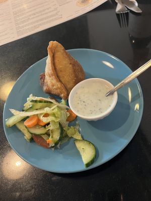 Samosa  at Nirvana Cafe in Luxembourg City