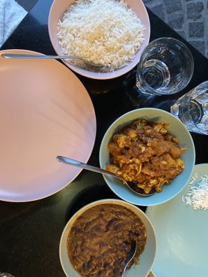 Cauliflower masala  at Nirvana Cafe in Luxembourg City