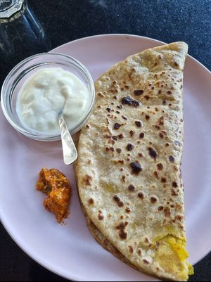 Paratha at Nirvana Cafe in Luxembourg City