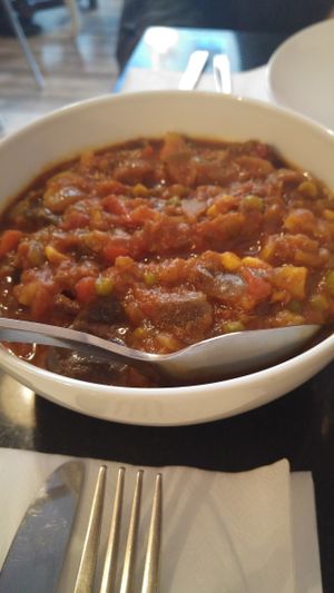 Vegetables curry, it was really nice! at Nirvana Cafe in Luxembourg City