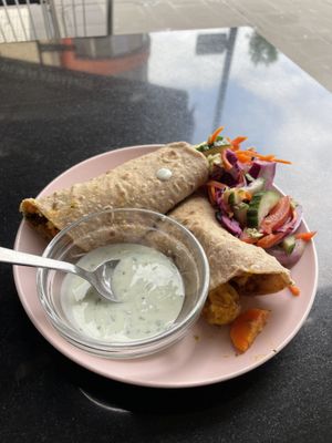 nirvana wrap (7.90€)  at Nirvana Cafe in Luxembourg City