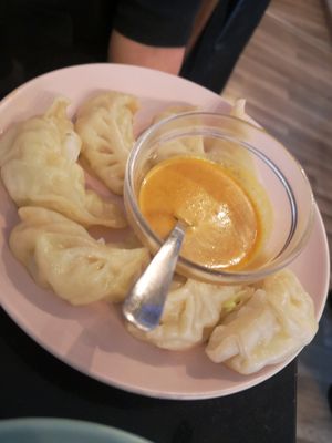 Small momos at Nirvana Cafe in Luxembourg City