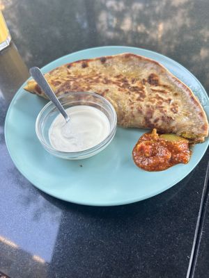 Parantha  at Nirvana Cafe in Luxembourg City