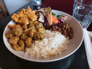 Buffet at Nirvana Cafe in Luxembourg City