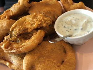 pakora at Nirvana Cafe in Luxembourg City