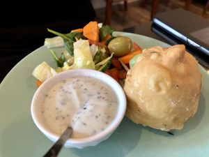 samosa at Nirvana Cafe in Luxembourg City