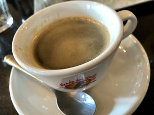 coffee at Nirvana Cafe in Luxembourg City