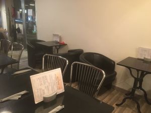 Inside at Nirvana Cafe in Luxembourg City