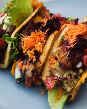 This is Vital Taco 🌮  #Veganuary at Vital Juice Bar (Vegan) in Ocho Rios