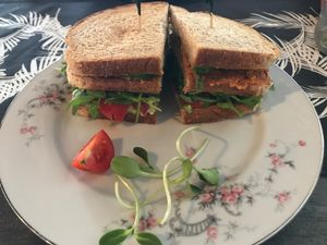 vegan BLT at Lafew Teahouse and Kombucha Bar  in Cairns