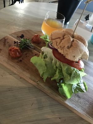 Earth burger  at Lafew Teahouse and Kombucha Bar  in Cairns