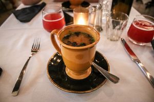 miso soup at Lafew Teahouse and Kombucha Bar  in Cairns