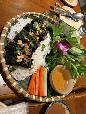 Bo la lot — but mushroom inside, ok, not great   at Bồ Đề Vegetarian - Healthy Veggies Delights in Central Singapore