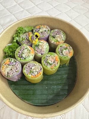 Flower Rice Rolls   at Bồ Đề Vegetarian - Healthy Veggies Delights in Central Singapore