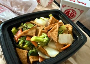 Tofu with Mixed Vegetables (includes side of white rice) at Dragon Express in Atlanta