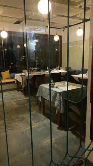 Indoor seating   at Naturellement Garden Cafe in Viluppuram