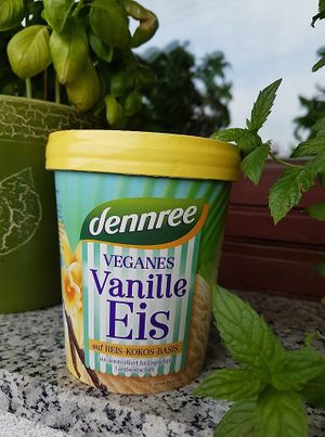 Vegan vanilla ice cream. at Norma in Maribor