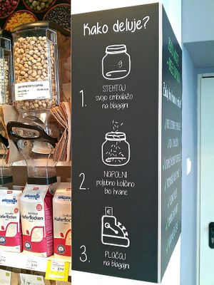 Zero waste bulk shopping at Norma at Norma in Maribor