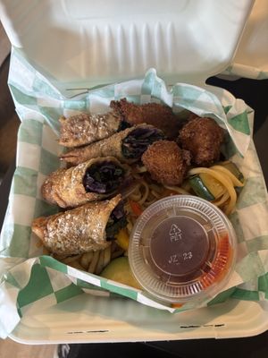 Jungle Hibachi Noodles  at The Green Ape Gourmet Vegan in Chicago