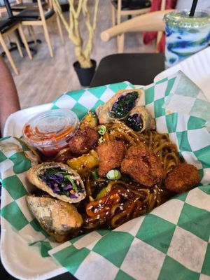 jungle hibachi at The Green Ape Gourmet Vegan in Chicago