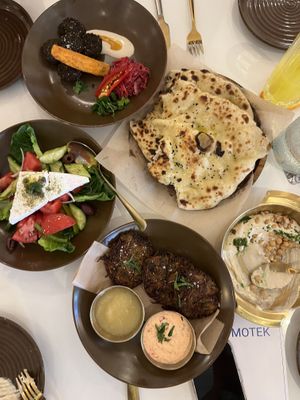 Mix of entrees   at Motek Boca Raton in Boca Raton