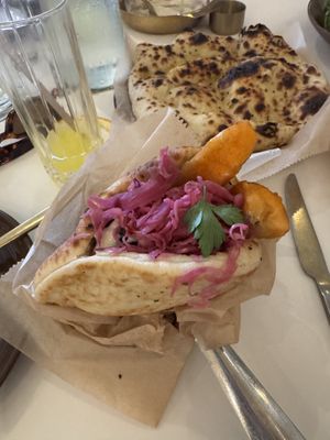 Falafel pita - street style   at Motek Boca Raton in Boca Raton