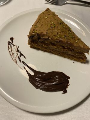 Mocha cake  at La Colubrina in Milan