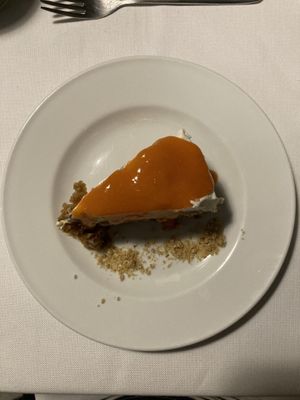 Coconut & apricot “pan di Spagna” cake (so yum!)  at La Colubrina in Milan