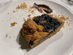 This plum tart really rocked my world.  at La Colubrina in Milan