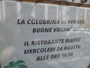 Attention:like everybody else in this city they are closed for holidays until 24th August 2022. at La Colubrina in Milan