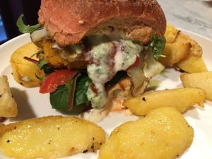 Sun burger Vegan  at La Colubrina in Milan