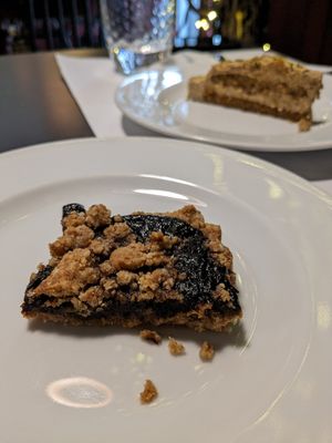 Plum pie at La Colubrina in Milan