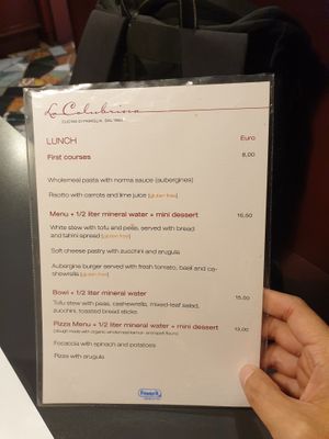 Menu June 2023 at La Colubrina in Milan