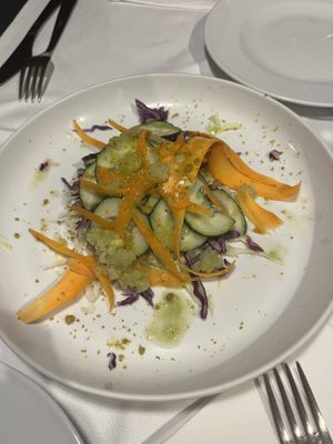 Fresh appetizer   at La Colubrina in Milan