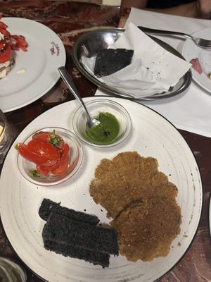 Funghi pletorus con pesto  at La Colubrina in Milan