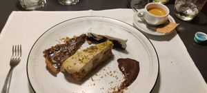 Three desserts 🤤 at La Colubrina in Milan