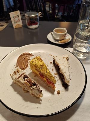 Cakes of the day tasting! at La Colubrina in Milan