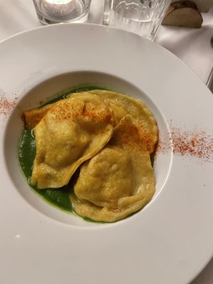 Ravioli antipasti  at La Colubrina in Milan
