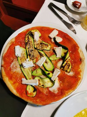 Pizza at La Colubrina in Milan