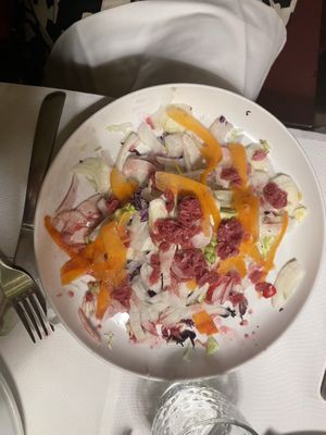 Vegetable salad   at La Colubrina in Milan