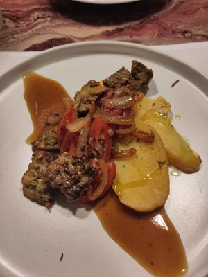 Tempeh Di piselli e mandorle at La Colubrina in Milan