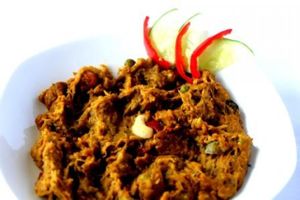 Baingan Bharta
(Grilled eggplant cooked with spices and nuts) at Little India Healthy Cuisine in Quezon City