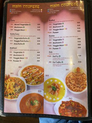 main courses  at Little India Healthy Cuisine in Quezon City