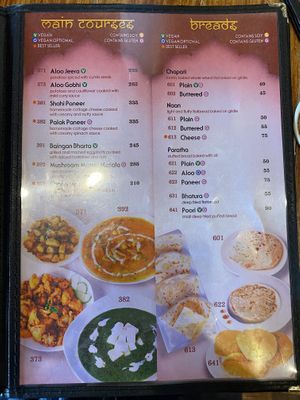 main courses & breads  at Little India Healthy Cuisine in Quezon City