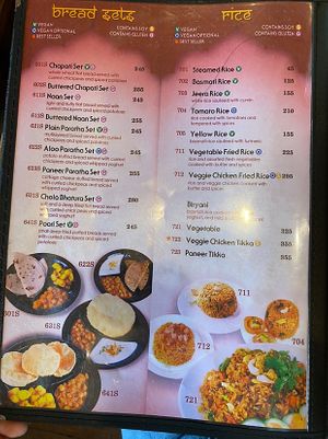 bread sets & rice  at Little India Healthy Cuisine in Quezon City