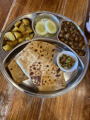 plain paratha bead set  at Little India Healthy Cuisine in Quezon City