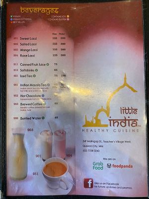 beverages  at Little India Healthy Cuisine in Quezon City